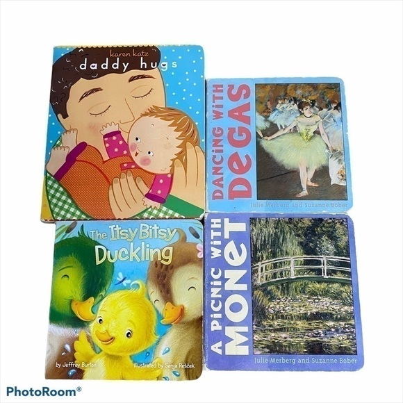 Kids Baby Board Book Bundle Duckling Daddy Monet - Picture 2 of 4